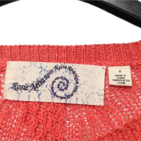 Anthropologie ROSIE NEIRA Solana Knit Pullover Linen Sweater S - Picture 4 of 8